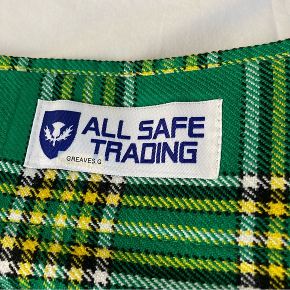 All Safe Trading Green Scottish Kilt Men’s 38 - Picture 4 of 15